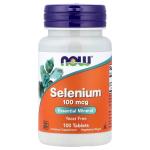 NOW Foods Selenium Essential Mineral Yeast-Free 100 mcg 100 Tablets