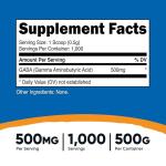 Nutricost GABA 500 Mg Powder - Gamma Aminobutyric Acid