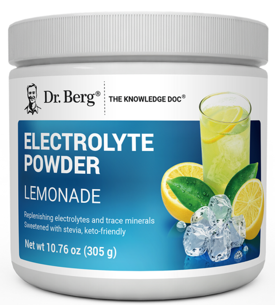 Dr Berg Electrolyte Powder Lemonade Mix – 1000 mg Potassium 305G