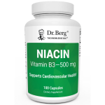 Dr Berg Niacin Flushing Form - Vitamin B3 500 Mg per Serving - 100 Capsules