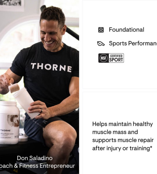 Thorne Whey Protein Isolate - Chocolate 30 Scoops