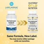 California Gold Nutrition Saccharomyces Boulardii 5 Billion Cfu per Cap 60 Veggie Capsules