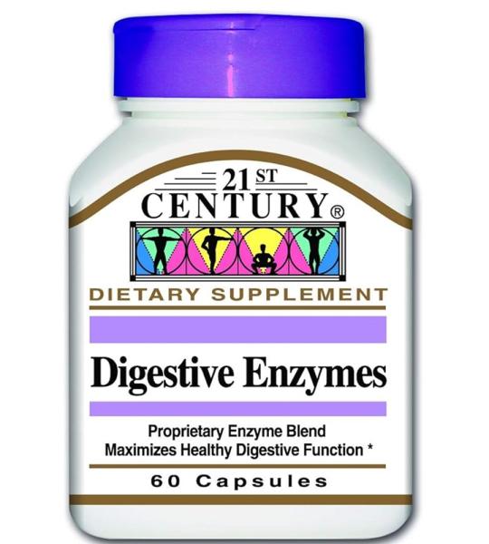 21st Century Digestive Enzymes - Supports Healthy Digestion, 60 Capsules