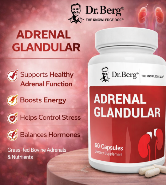 Dr Berg Adrenal Glandular – Hormonal Balance Support | 60 Capsules