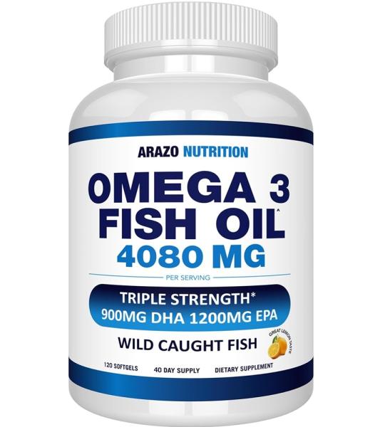 Arazo Nutrition Omega-3 Fish Oil 4080mg - Triple Strength