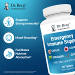 Dr Berg Emergency Immune Support with Zinc and Vitamin D – 60 Tablets