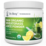 Dr Berg Raw Organic Wheatgrass Juice Powder Organic with Lemon Flavour - 164g