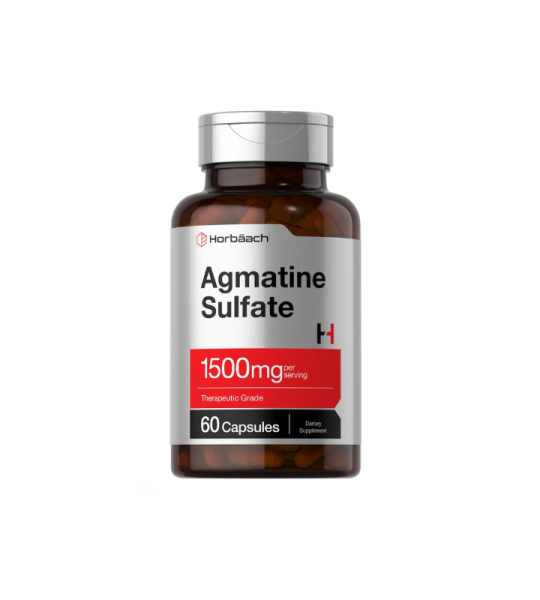 Horbäach Agmatine Sulfate 1500mg per serving 60 Capsules
