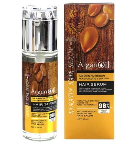 Argan Oil Sulfate Free Keratin Nutrition Hair Serum 80ml