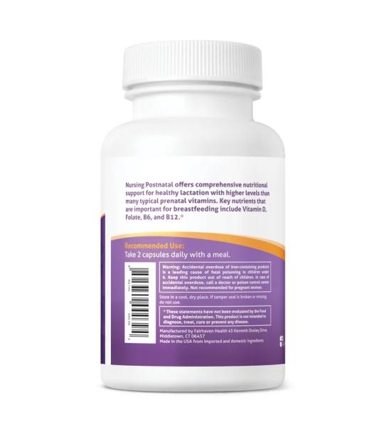 Fairhaven Health Milkies Nursing Postnatal Nutritional Support 60 Capsules