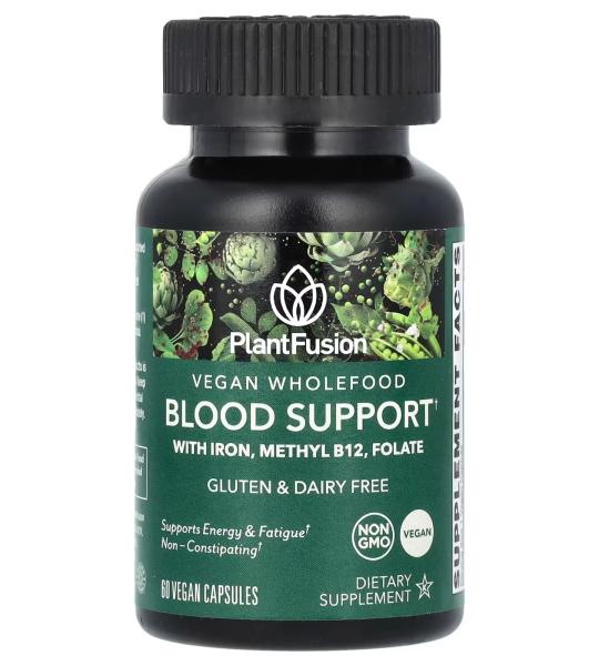PlantFusion Plant-Based Blood Support – 60 Vegan Capsules