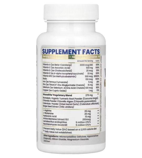 Zen Nutrients WoundVite Daily Support Supplement – 60 Capsules