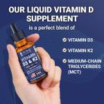 Dr Berg Vitamin D3 and K2 Liquid with Mct Oil – 30 Ml