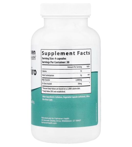 Fairhaven Health Myo & D-Chiro Inositol – Women’s Wellness Supplement
