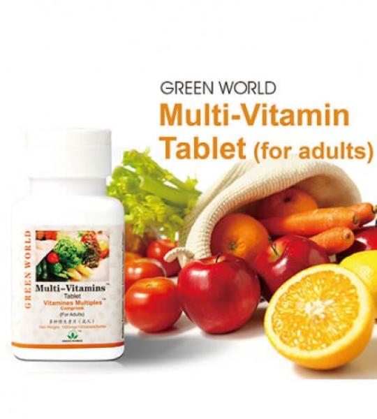 Green World Multivitamin Tablet For Adults Available Online In Pakistan