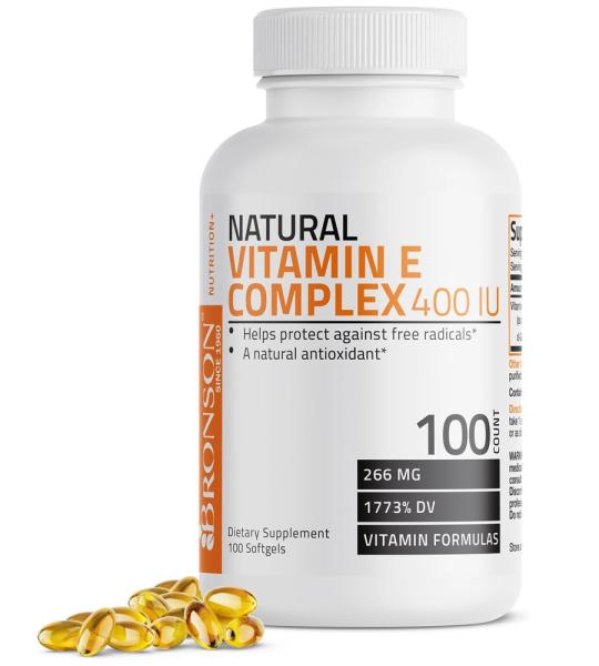 Natural Vitamin E Complex 400 I.U - Bronson