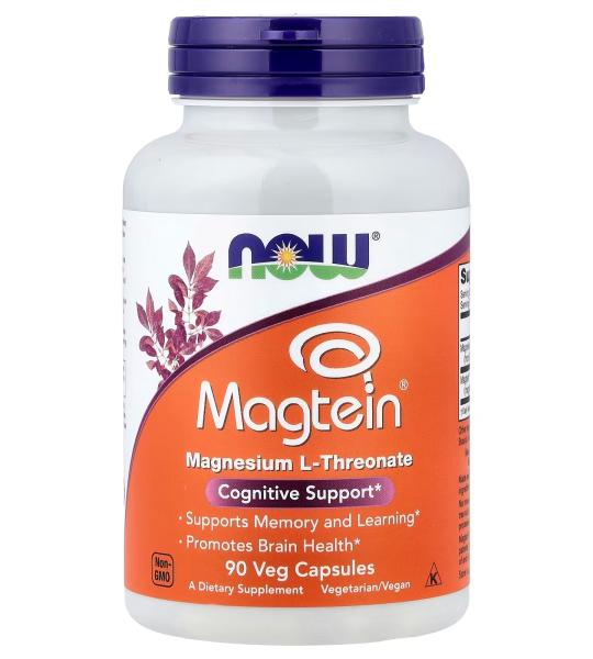 NOW Foods Magtein Magnesium L-Threonate Cognitive Supports 90 Veg Capsules