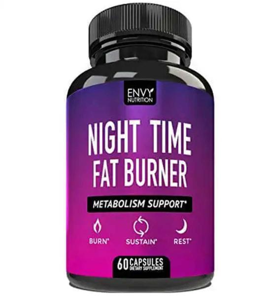 Envy Nutrition Night Time Fat Burner - Metabolism Support & Rest 60 Capsules