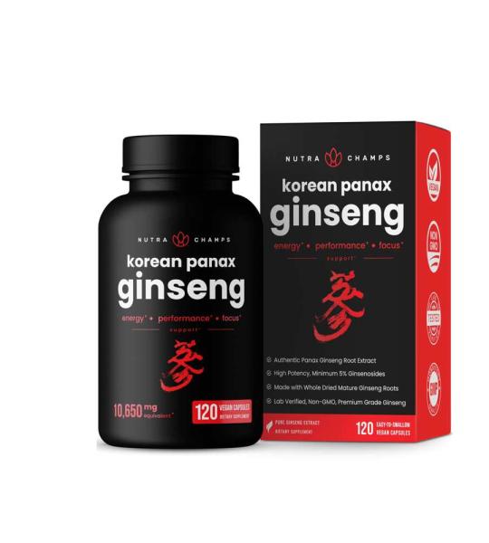 Panax Ginseng 1650mg Capsules 100% original imported