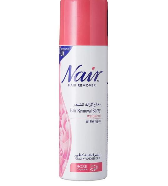 Nair Hair Removal Spray Rose Baby Oil 200ml