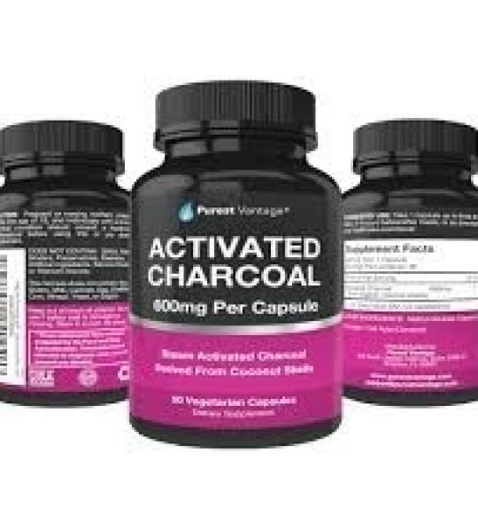 Purest Vintage Activated Charcoal Capsules 600mg