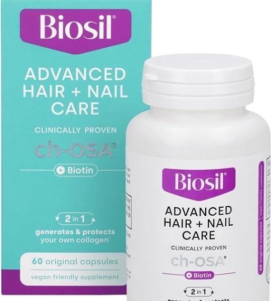Biosil Advanced Hair + Nail Care Capsules With Biotin