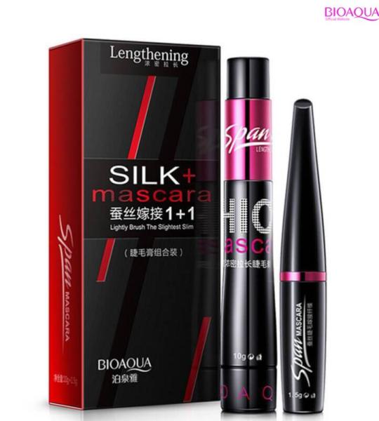 Black Lengthening Silk + Mascara 1+1 Eyelash Makeup Set