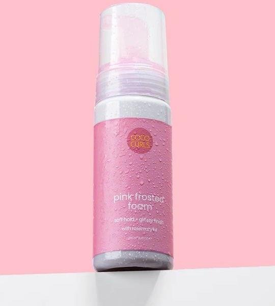 Coco Curls Pink Frosted Foam Soft Hold + Glossy Finish 250ml