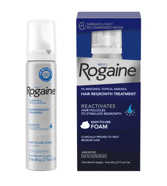 Rogaine 5% Minoxidil Unscented Foam For Men 60g