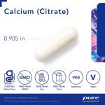 Calcium Citrate Supplements by Pure Encapsulations