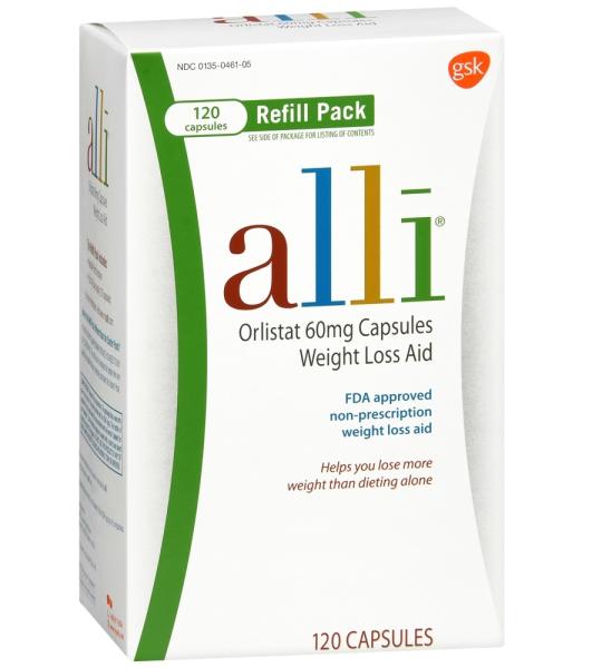 Refill Pack Alli Orlistat 60mg - Fda-Approved Weight Loss Aid