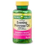 Spring Valley Evening Primrose Oil 1000mg - Women's Health Support with Gla, 75 Softgels