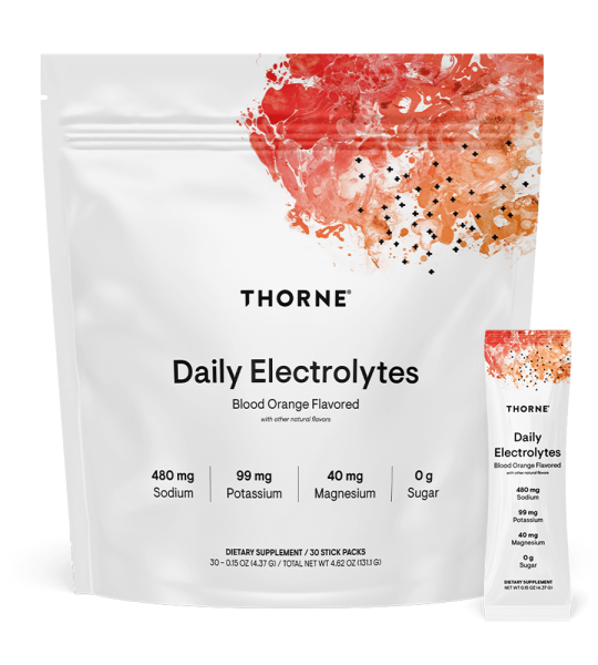 Thorne Daily Electrolytes - Blood Orange - 30 Scoops