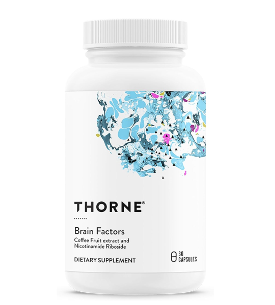 Thorne Brain Factors Coffee Fruit Extract and Nicotinamide Riboside - 30 Capsules