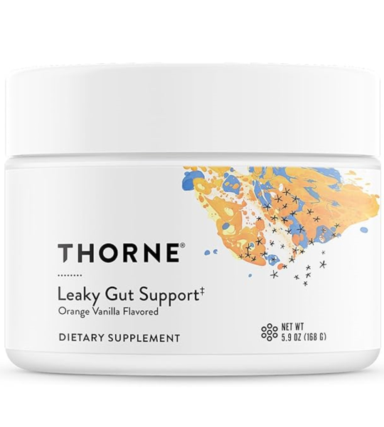 Thorne Leaky Gut Support Orange Vanilla Flavored - 30 Scoops
