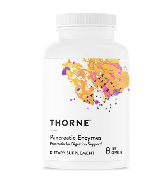 Thorne Pancreatic Enzymes for Digestive Support - 180 Capsules