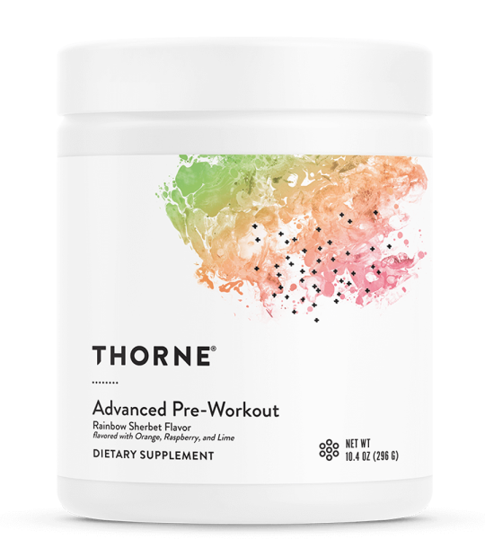 Thorne Advanced Pre-Workout Rainbow Sherbet Flavor - 40 Scoops