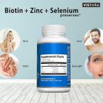 Biotin 10000 Mcg Supplements by Vispura Strong and Pure