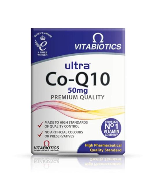 Vitabiotics Ultra Co-Q10 50mg - Premium Quality Antioxidant Support