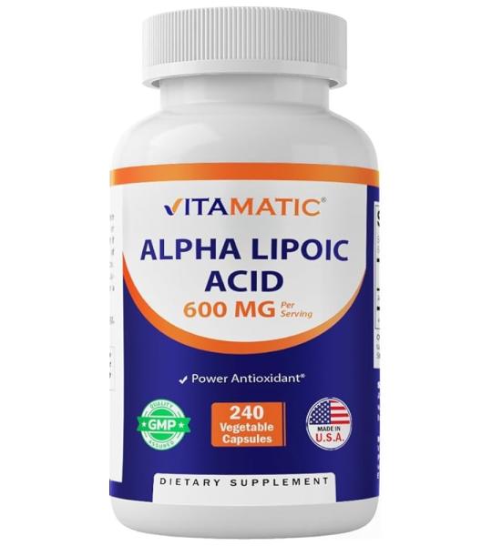 Vitamatic Alpha Lipoic Acid 600mg - Powerful Antioxidant Support