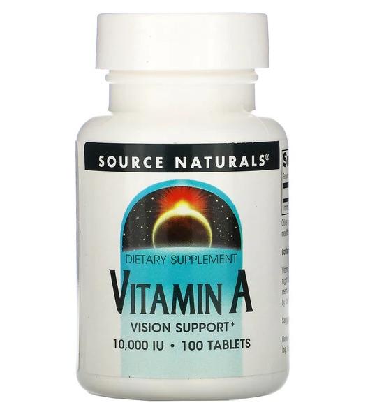 VitaminA Supplements Vision Support by Source Naturals