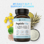 Zen Nutrients PeptideVite GLP-1 Support Vitamin for Gut Health 60 Capsules
