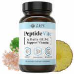 Zen Nutrients PeptideVite GLP-1 Support Vitamin for Gut Health 60 Capsules