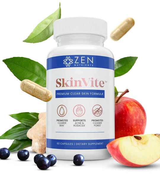 Zen Nutrients SkinVite Hormonal Breakouts & Clear Skin Support 60 Capsules