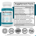 Zen Nutrients The Everyday Back Vitamin for Lower Back Relief & Nerve Function Support 60 Capsules