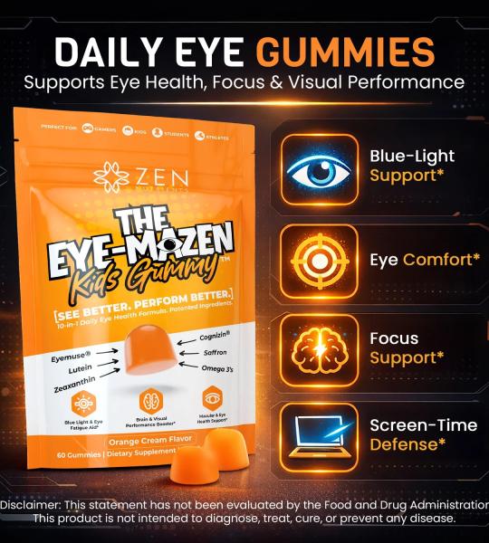 Zenutrients The Eye-Mazen Kids Gummy Eye Vitamins 60 Gummies